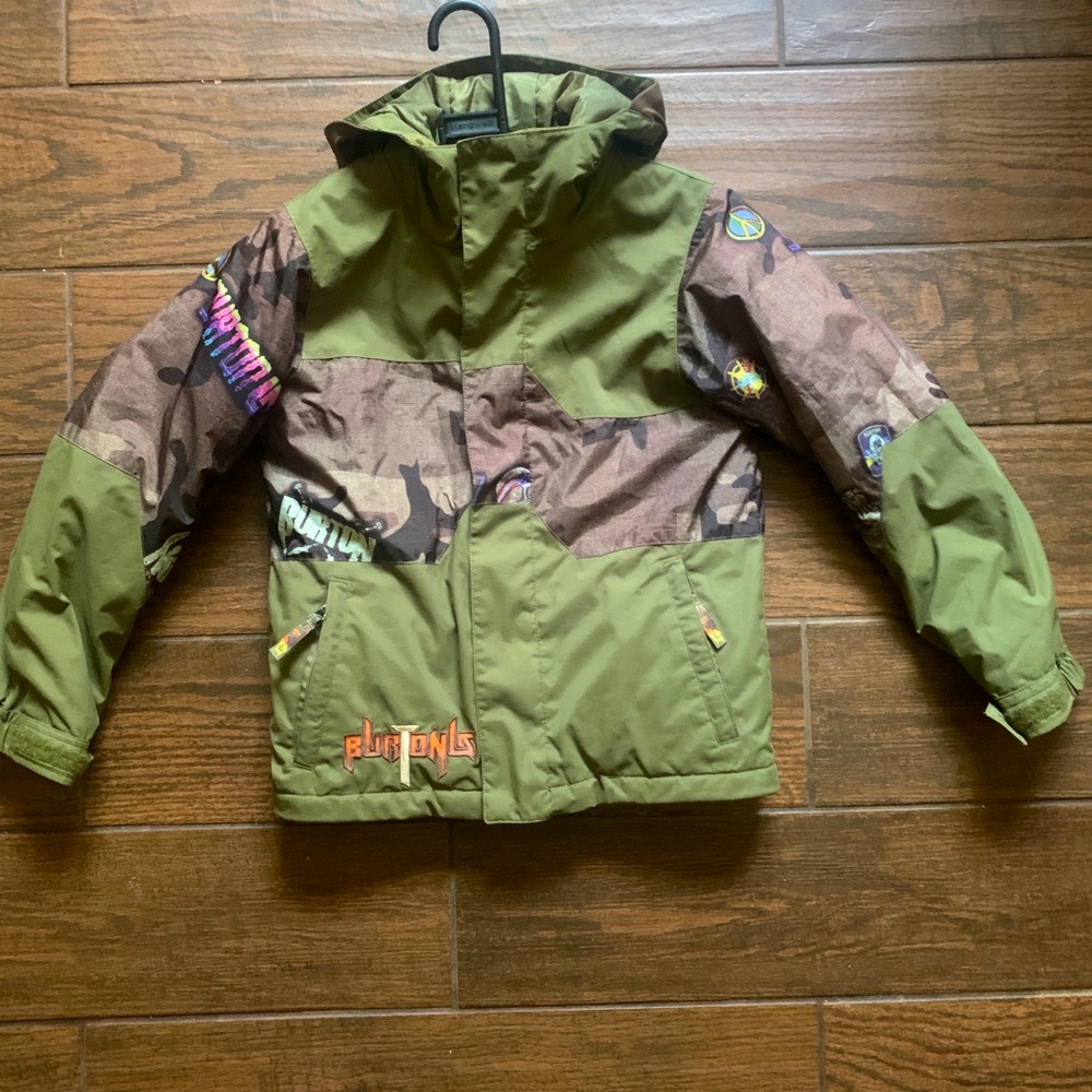 Kids  Burton Jacket Green Size Small